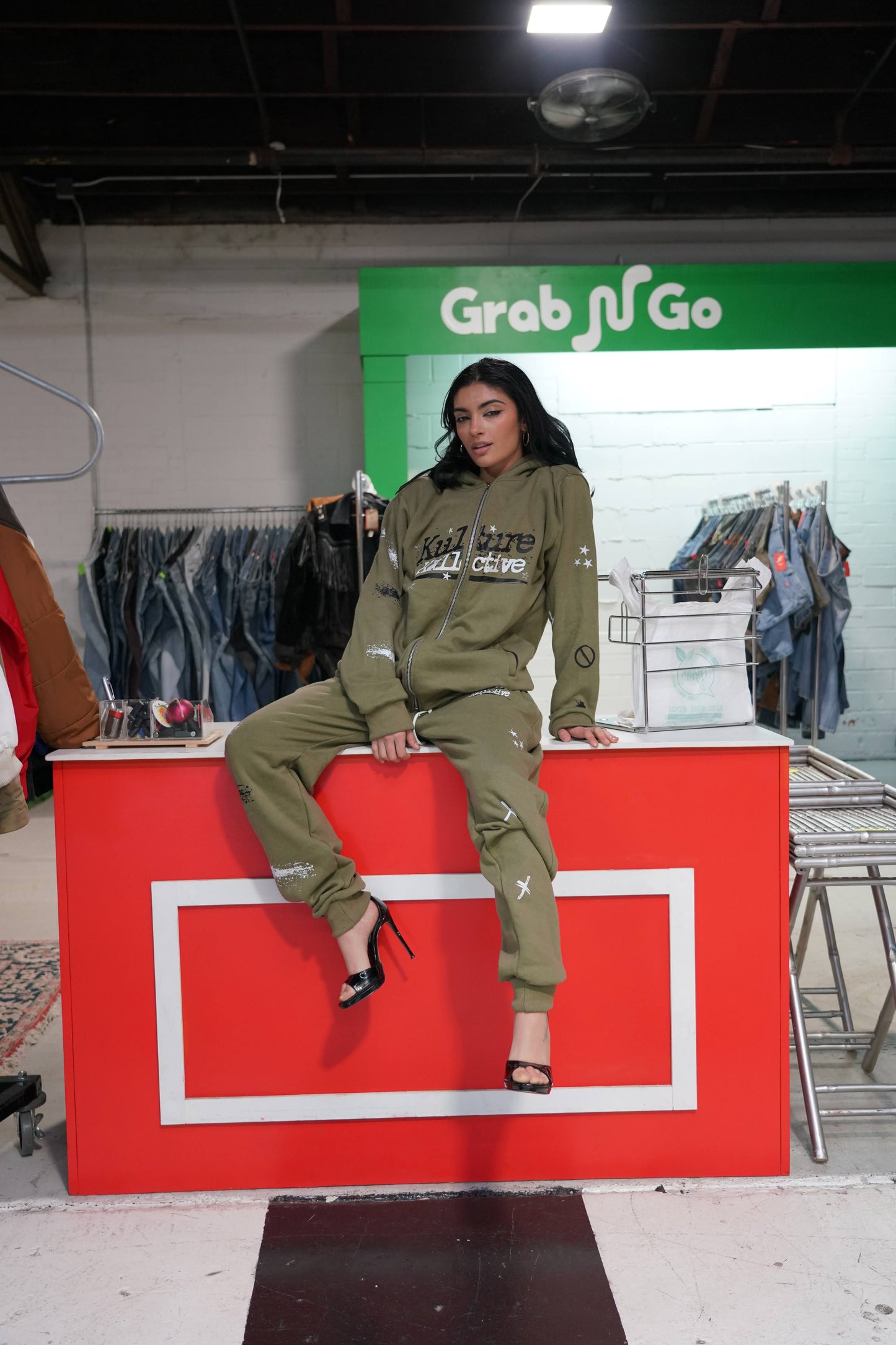Olive Green Sweatsuit