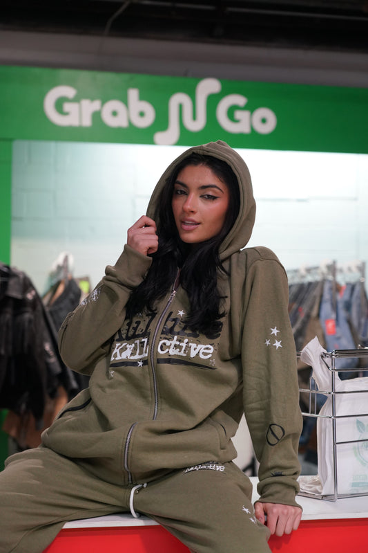 Olive Green Sweatsuit