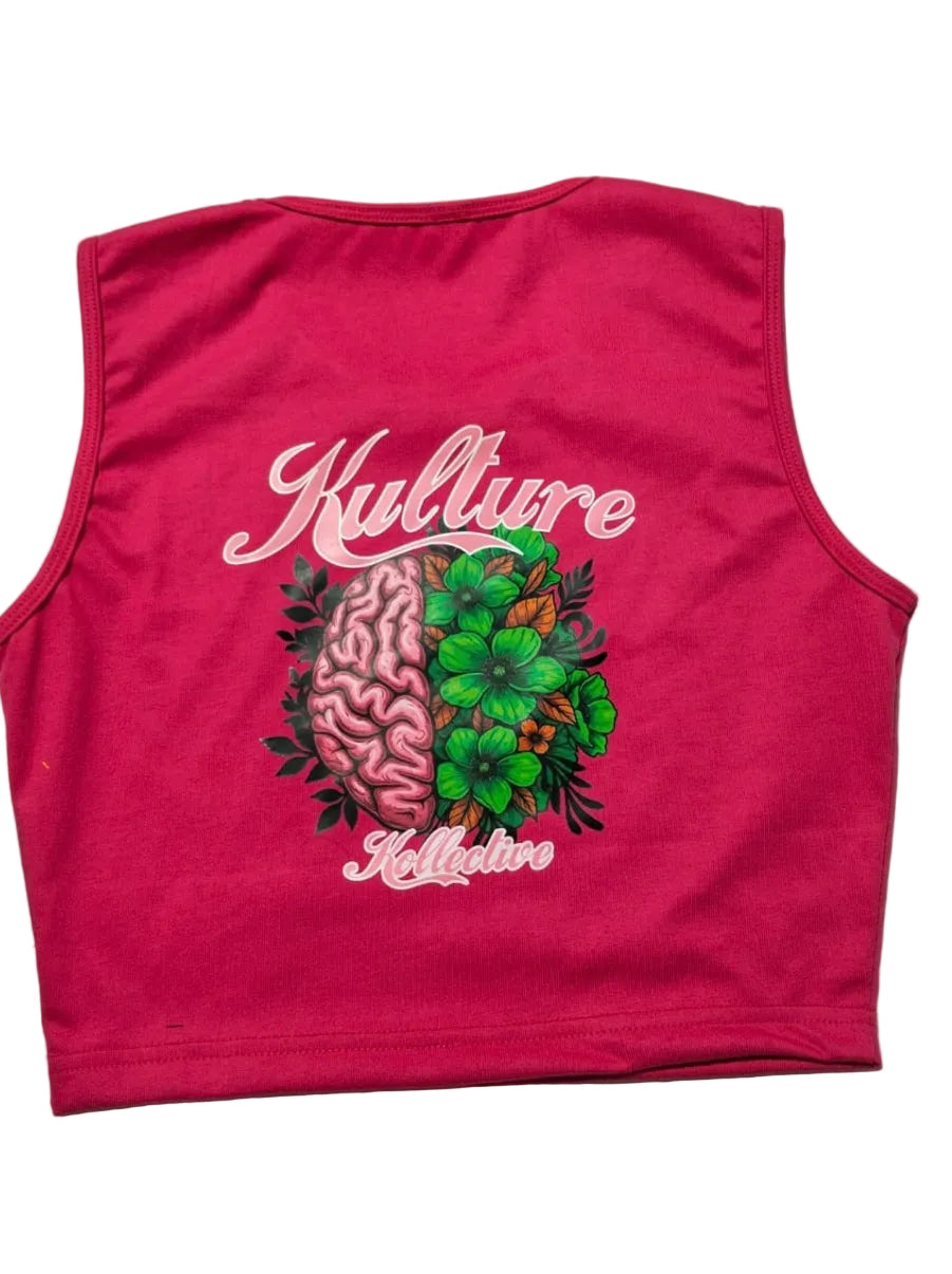 “Kultivate Your Mind” Cropped Tanks