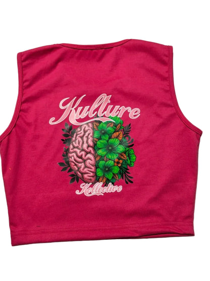 “Kultivate Your Mind” Cropped Tanks